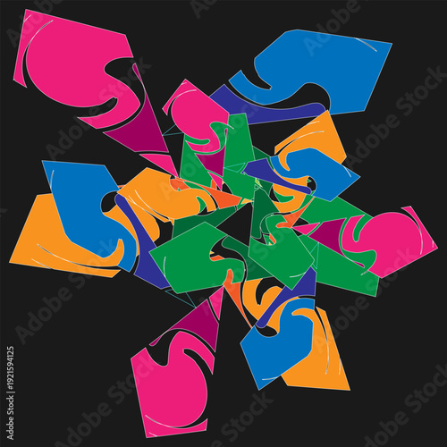 Modern Abstract Background with  bright color 