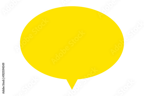 吹き出しイラスト素材　黄色　ベクター