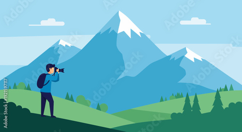 Capturing the Majestic Peaks: A Photographer's Journey in the Mountains Scenery