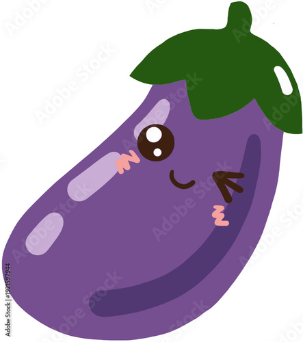 vector illustration of an egg plant 