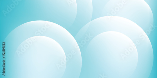 clean turquoise and light blue background with soft overlapping circles eps10