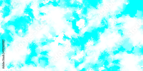 Light sky blue  painted Blue watercolor background design wi Light blue background with watercolor. th watercolor texture on white background 
