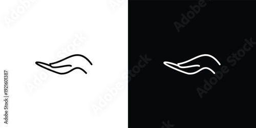Line Art Hand Logo Design for Minimal and Modern Branding