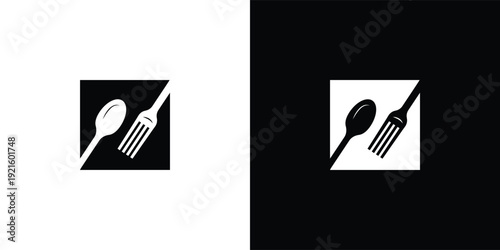 Minimalist Restaurant Logo Mark for Culinary and Food Service Branding