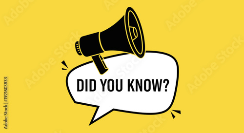 Announce of Facts: Loudspeaker Promoting Awareness, Simple Design and Bold Background