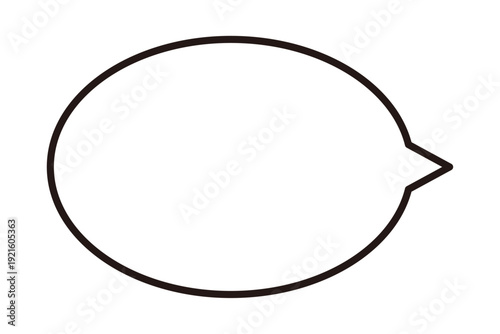 吹き出しイラスト素材　白　ベクター