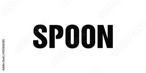 Modern Spoon Wordmark Logo Design for Restaurant and Food Brand