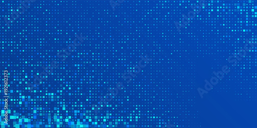 Art blue Tech Finance Fintech Background Abstract Pixel Pattern. Abstract Business Tech Science modern abstract