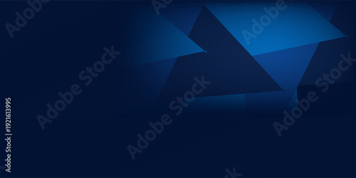 Black dark navy blue silver abstract pattern background. Geometric shape. Line triangle angle fold polygon diamond 3D modern abstract