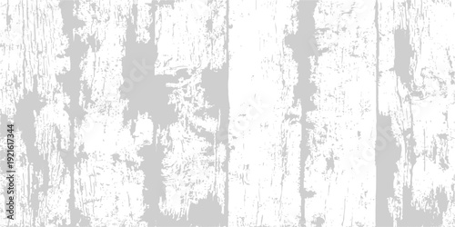 Vintage grunge white wood texture with an aged rough pattern on an old dirty wall surface featuring a rustic gray paint design