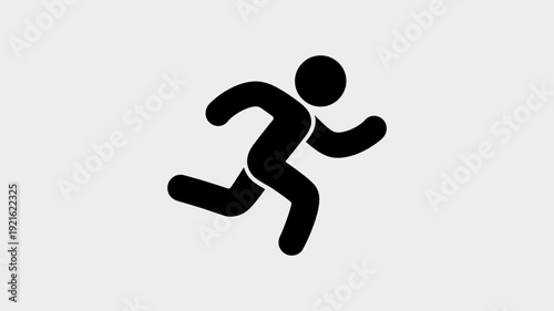 Dynamic Silhouette: Capturing the essence of speed and movement, a sleek silhouette of a runner streaks across the frame, embodying the energy and drive of athleticism.