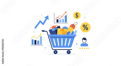 Online Shopping and Business Growth with E-commerce Cart, Sales Analytics, Customer Reviews & Discounts