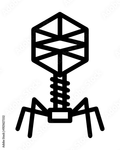 Bacteriophage Virus Icon