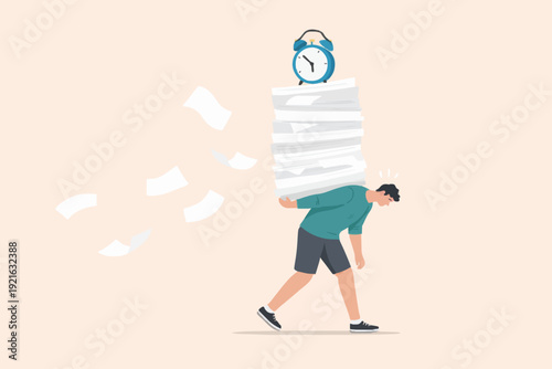Busy Person With Workload