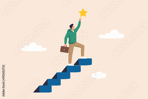 Man Reaching For A Star