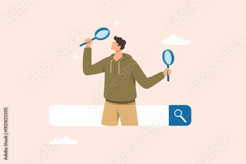 Person Looking For Something