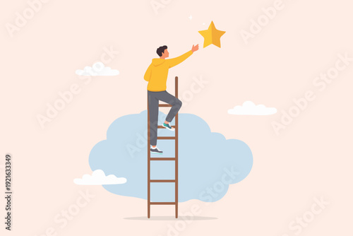 Man Reaching For A Star