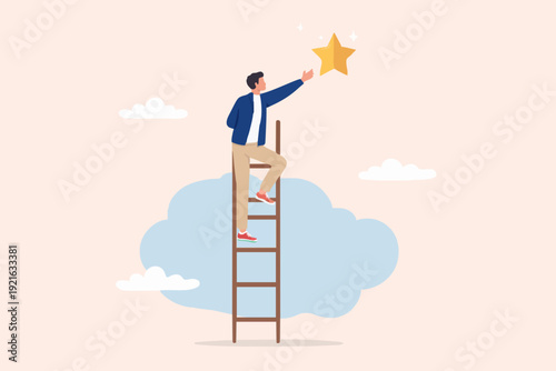 Man Reaching For A Star