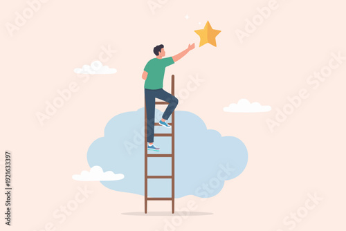 Man Reaching For A Star