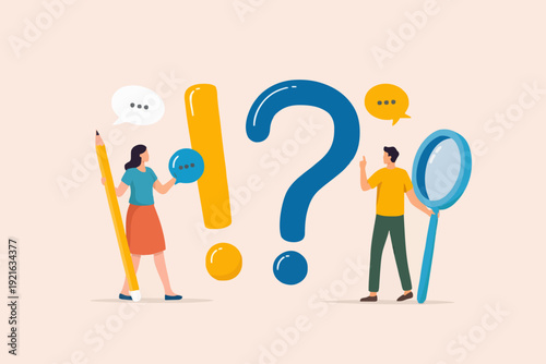 People with questions and ideas