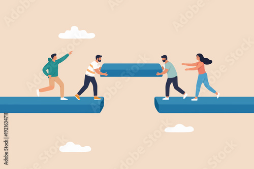 People Working Together Now