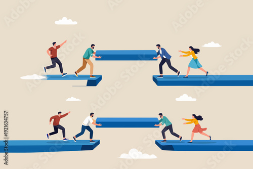 Teamwork and Connection Concept