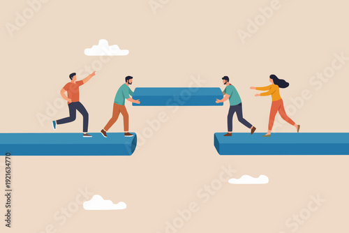 People Working Together Now