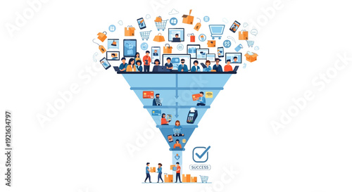 E-commerce Sales Funnel: Digital Marketing, Customer Journey & Conversion Success