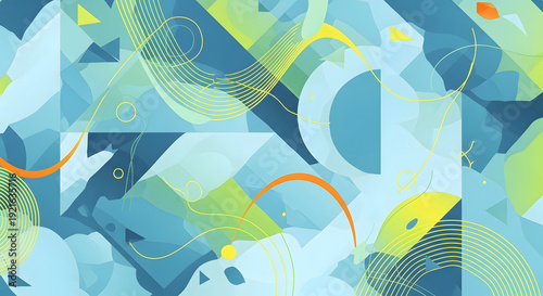 Abstract Digital Wave: A dynamic display of interconnected digital elements flows in a vibrant spectrum of colors, suggesting technological innovation and data processing.