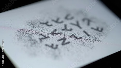 Digital Particle Transformation Scientific process, fluid, emergent patterns