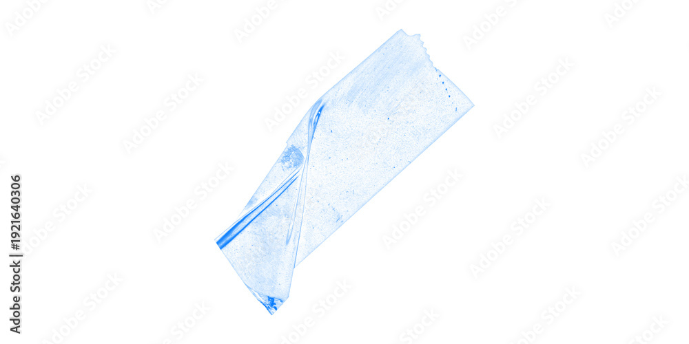 Obraz premium Deep blue tape strip abstract texture on black background artistic detail adhesive material graphic design element