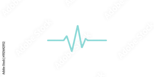 A 3d medical vector illustration of a heartbeat line forming a heart symbol on a business ecg chart web icon to represent a pulse cardiogram concept