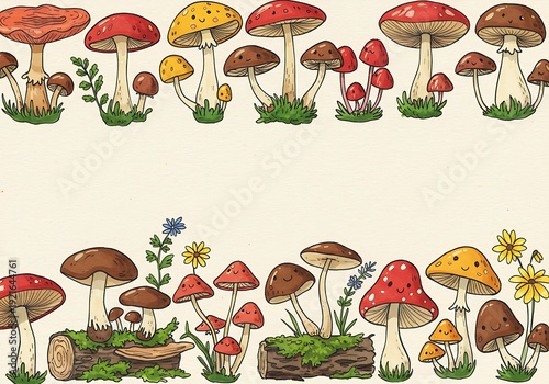 Fungal Fantasy Border