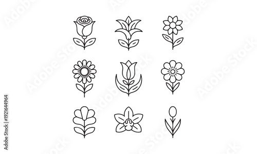 flower icon design.