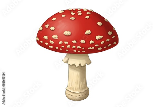 Crimson Cap & Cream Stem