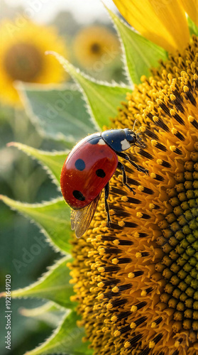 Ladybug on a flower