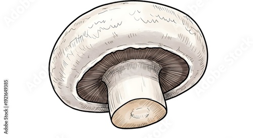 Creamy Cap & Sable Gills