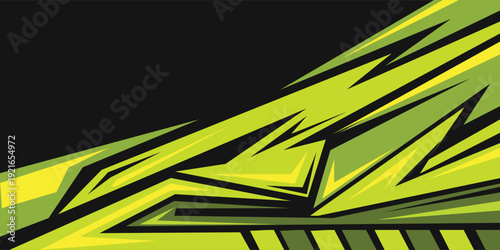 Abstract green stripes design for racing background, car stickers, jersey, etc.