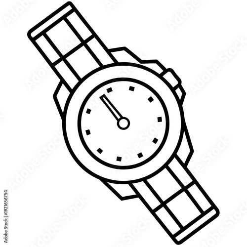 vector illustration of a watch