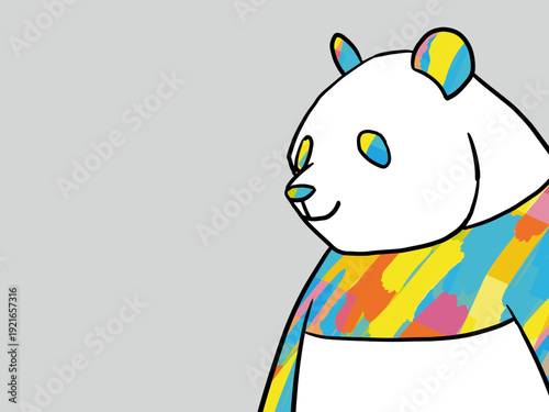 パンダ, クマ, 動物, manga, おもちゃ, ベクター, イラスト, 文科系, かわいい, 