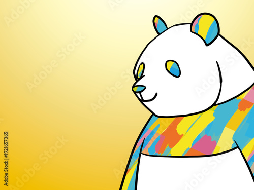 パンダ, クマ, 動物, manga, おもちゃ, ベクター, イラスト, 文科系, かわいい, 