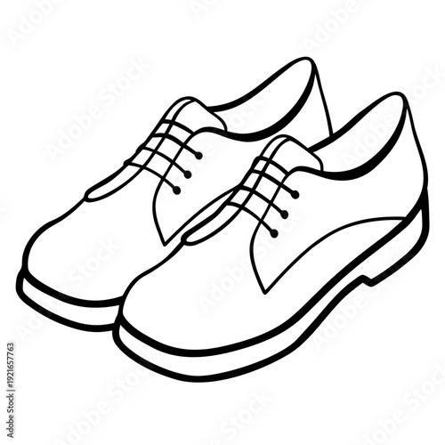 hand drawn vector illustration of a shoe