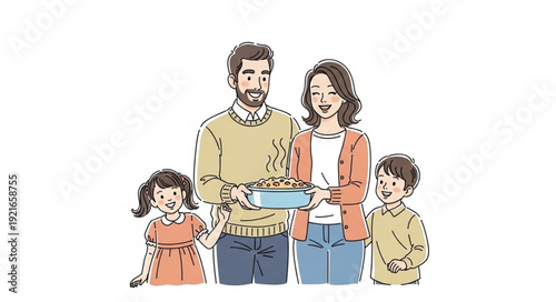 Family with Parents and Children Together.