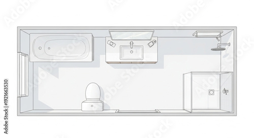 Floor Plan Architectural Blueprint Design.