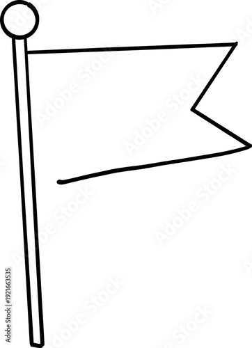 Doodle Location Pin. Navigation Marker, Pinpoint or Tag. GPS Map navigation mark 