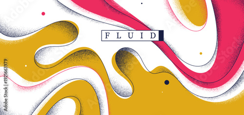 Lava in dynamic motion vector joyful abstract background, curvy lines and textures wallpaper art, emotional and expressive graphics of fluid.