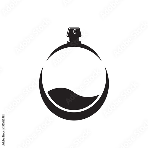 simple perfume logo design vector