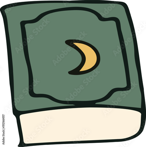 Islamic holy book Quran minimal flat vector design