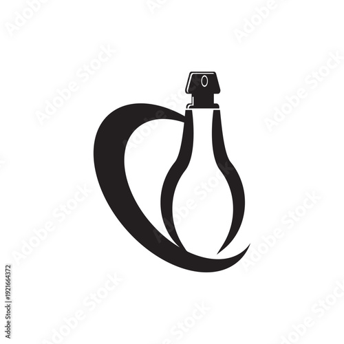 simple perfume logo design vector