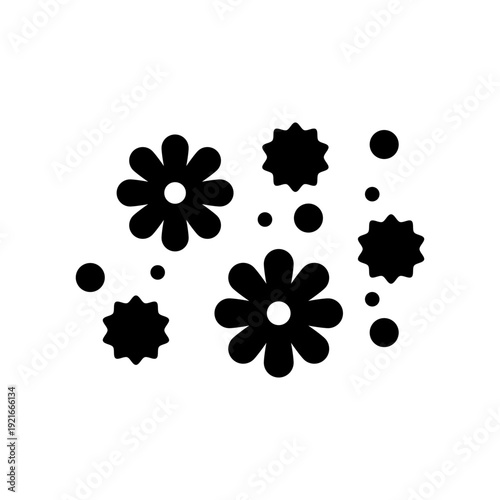 花粉が飛散している様子をイメージしたアイコン